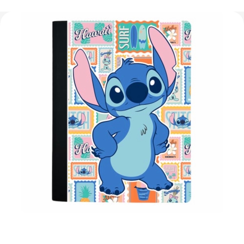 Disney Stitch Notebook and Ticonderoga Arctic Blues 10ct Pencils Stationery Set